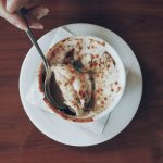 French onion soup with melted Gruyère
