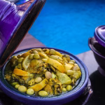 Chicken tagine with preserved lemon and olives